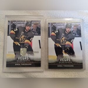 Vegas Golden Knights Shea Theodore Inaugural 2017-2018 Hockey Season Cards